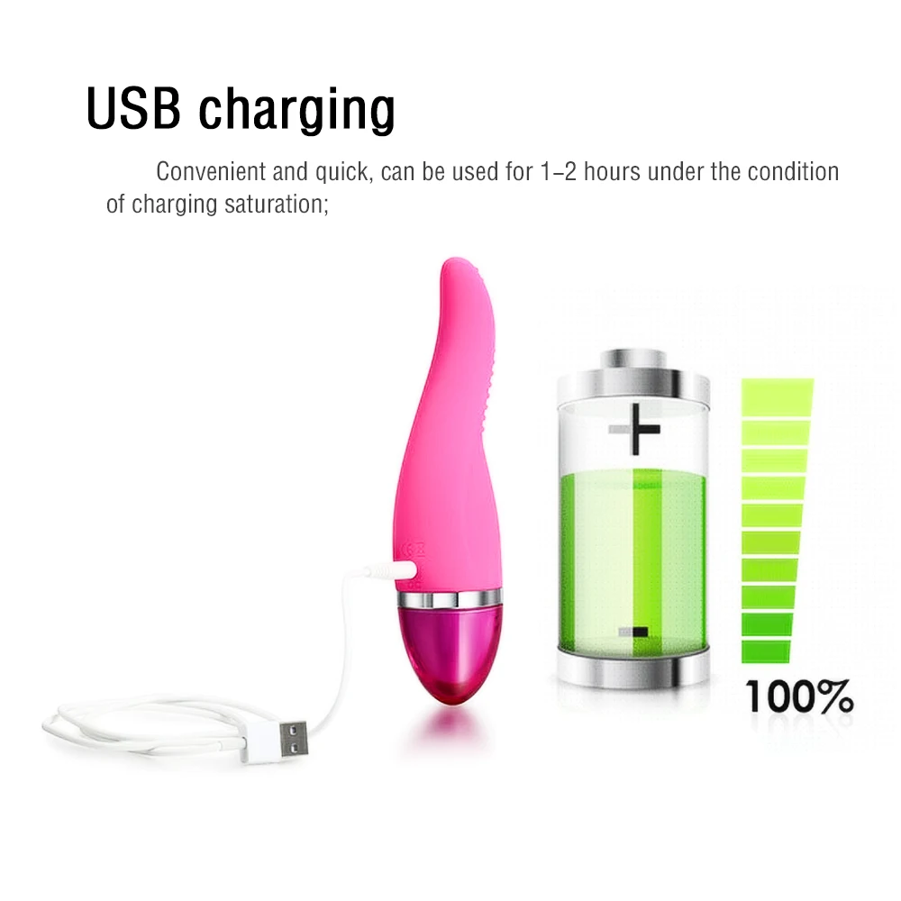 Язык вибратор для женщин USB перезаряжаемый вибрационный тихий Стимулятор