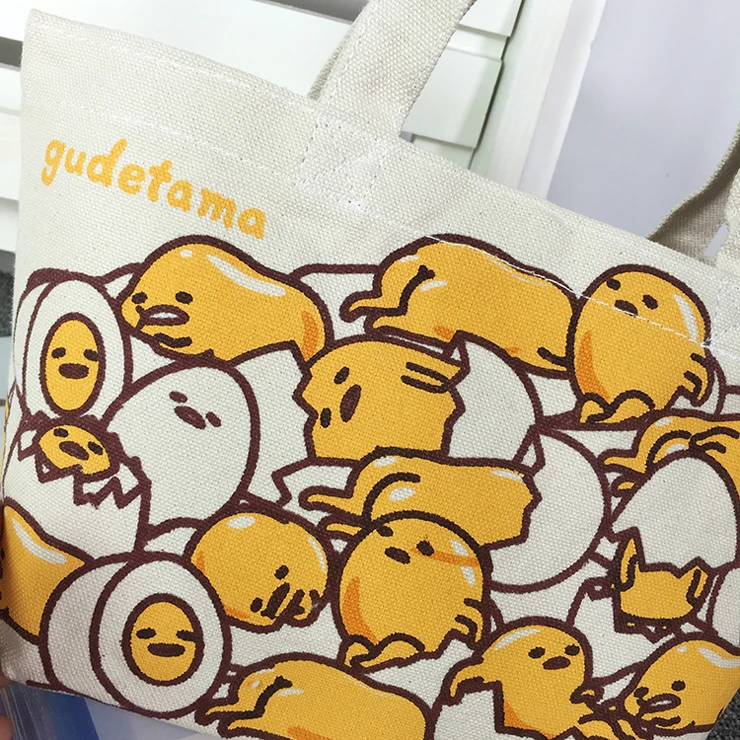 2019 Gudetama Lazy яйца яйцо Jun яичный желток брат холщовый мешок Компактная сумка для