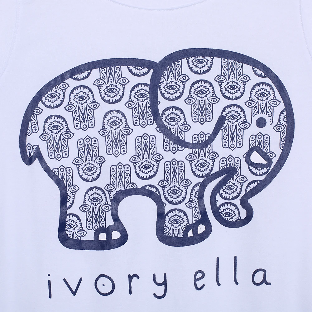 Женский жилет без рукавов с принтом Хлопок слон повседневные свободные топы