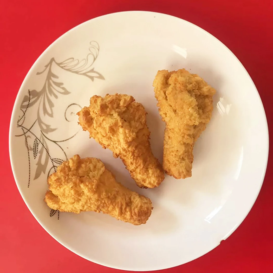 Искусственная еда Реалистичная курица крыло голень поддельная для