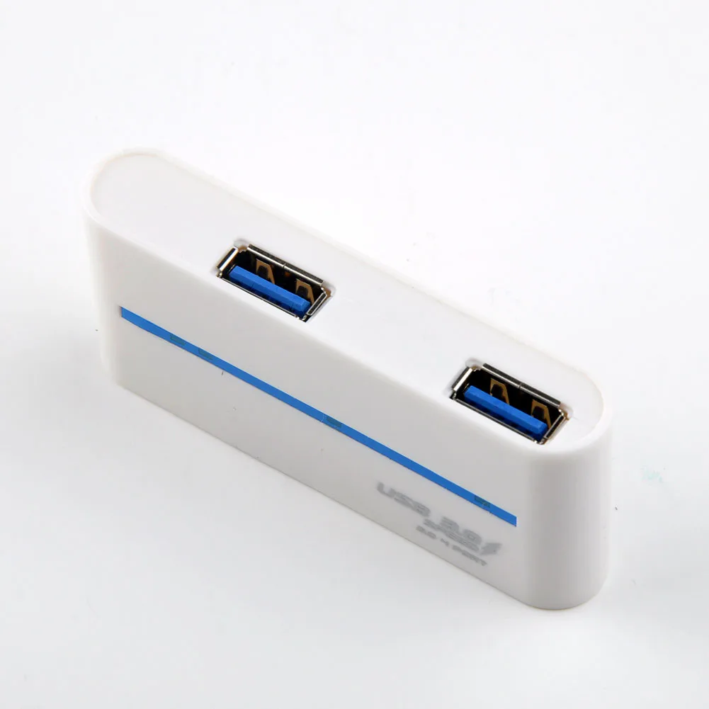 Мини 4 портовый USB 3 0 поворотный концентратор адаптер для ПК настольного ноутбука