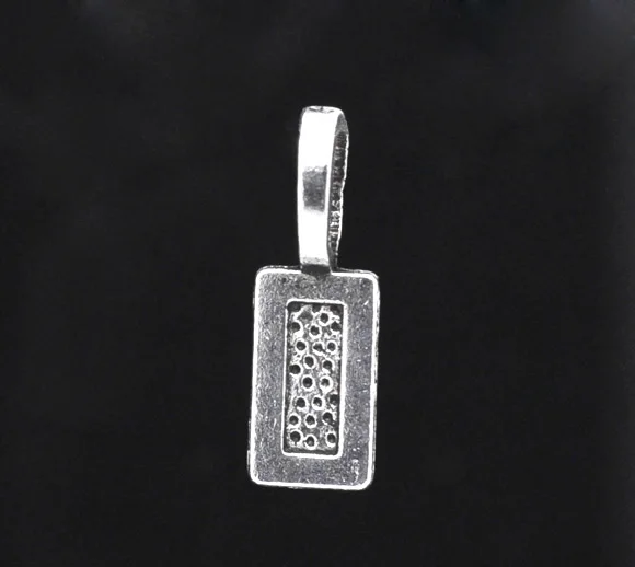 

DoreenBeads 50 серебристая бирка с клеем под заказ 21x7 мм (B10703) yiwu