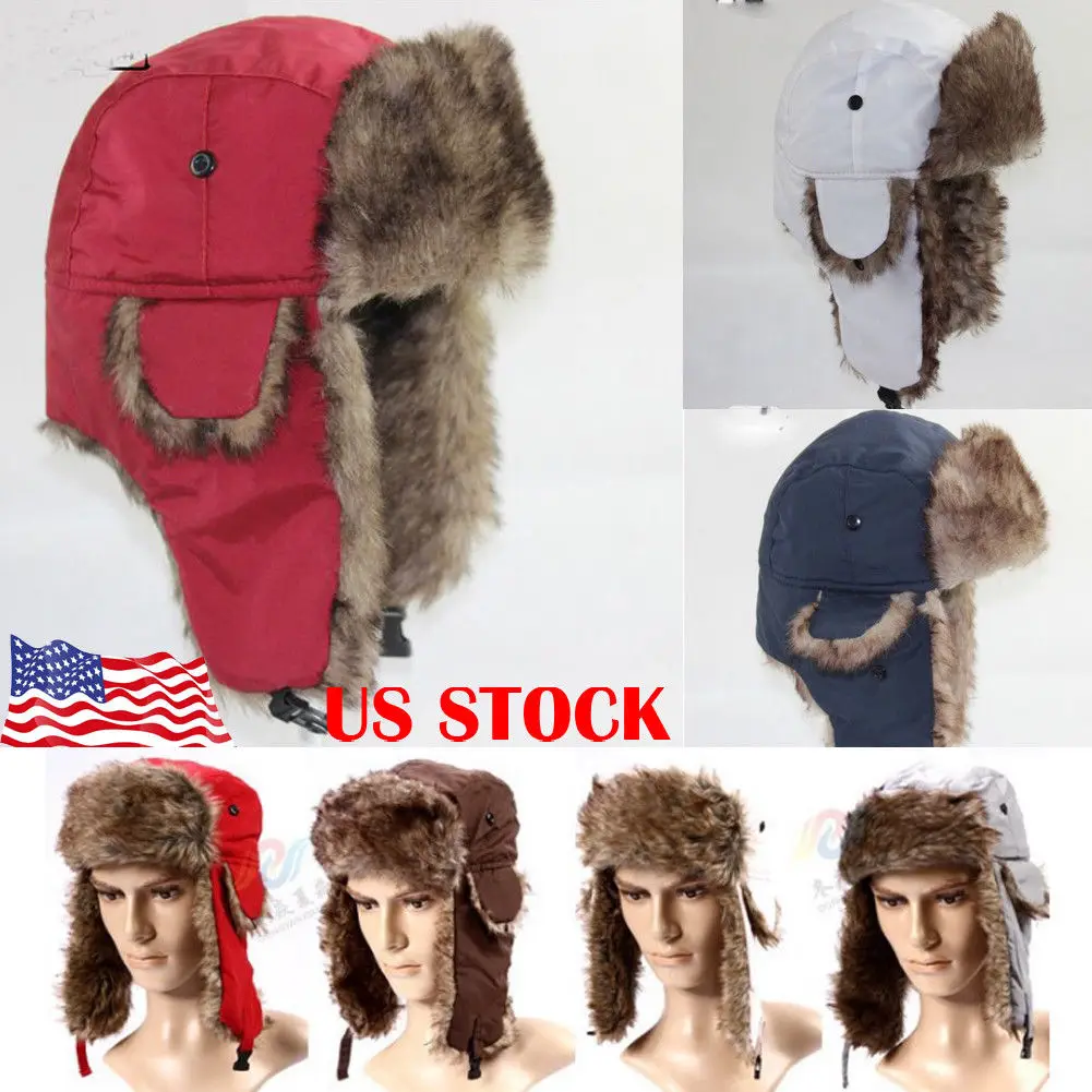 Новинка 2019 брендовая Теплая Лыжная шапка унисекс в стиле охотника русского