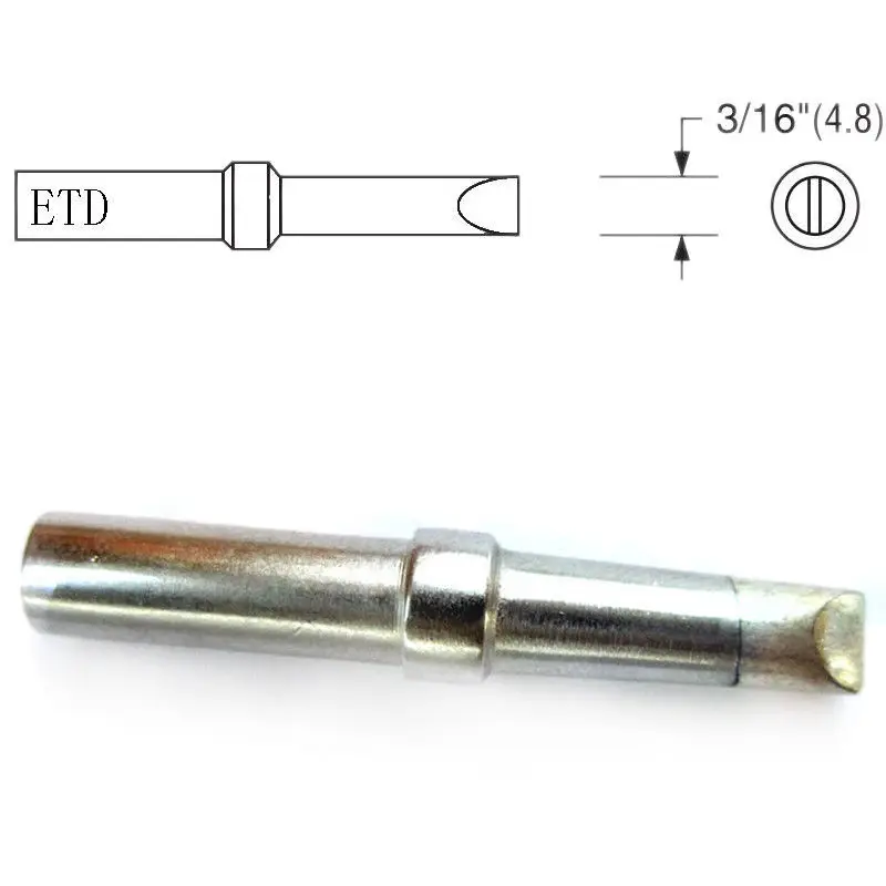 5 шт./компл. ETA ETB ETD ETS ETT железные наконечники для Weller WESD51 WESD50 WCC100 DIY аксессуары |