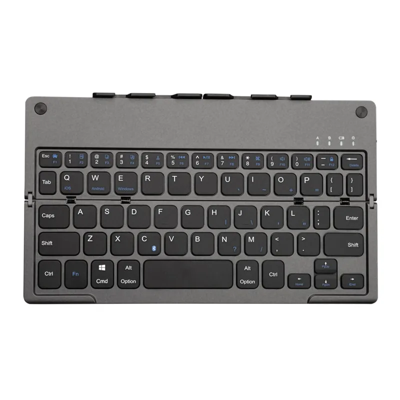 Складная Bluetooth клавиатура ультра тонкая портативная беспроводная с карманным