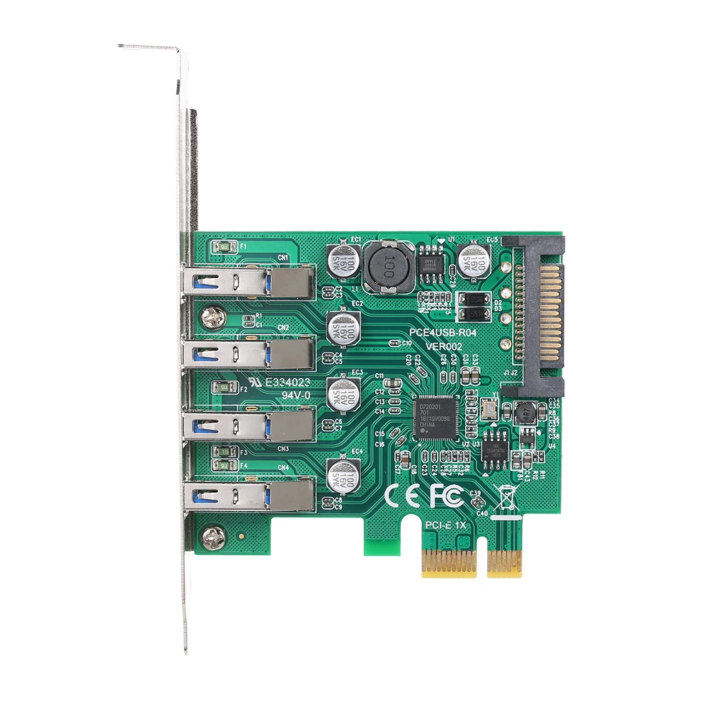 Плата расширения PCI E к USB 480 адаптер с кронштейном быстрая скорость передачи