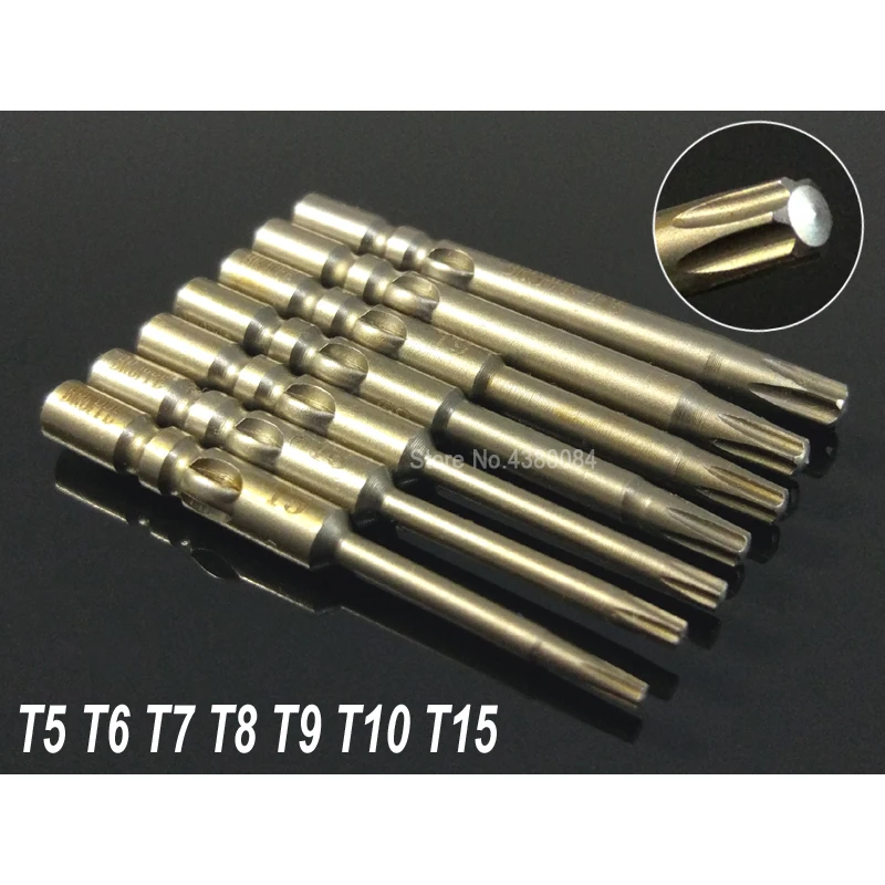 

7Pcs Set 40MM Magnetic TORX Screwdriver Drill Bits Dia 4mm Round Shank Electric Screw Driver S2 Power Hand Tools For 800, 3C