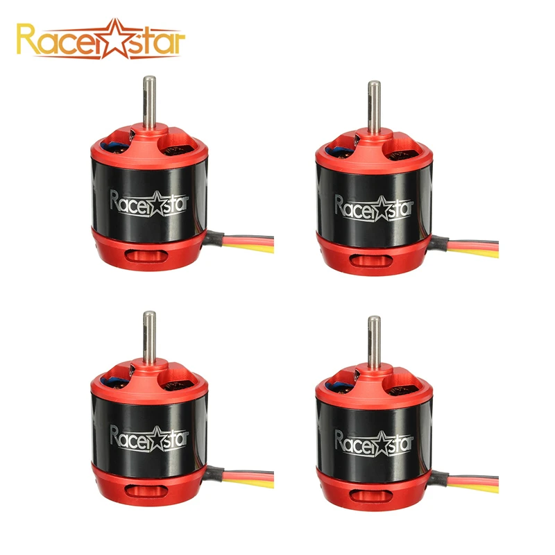 

4 шт. Racerstar BR2830 1300 кВ 2-4S бесщеточный двигатель для радиоуправляемого самолета, мультикоптера, модели дронов, аксессуары детали