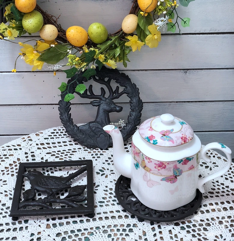 Чугунный коврик для кастрюль чашек подставка чаши изоляционный аксессуары чая