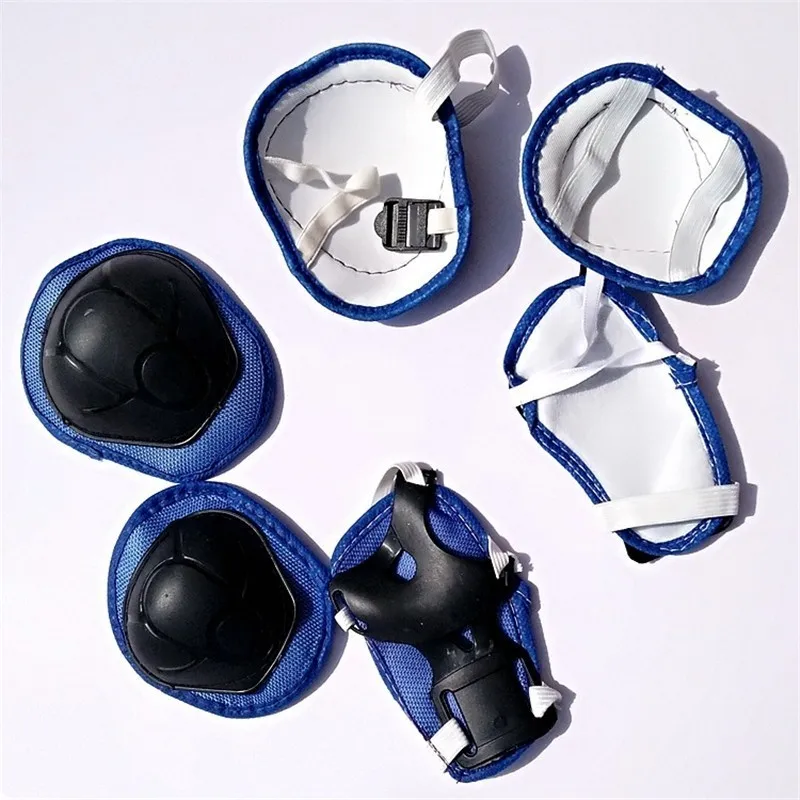 6 Pieces Kids Outdoor Sports Protective Gear Knee Pads Elbow Wrist Guards Roller Skating Safety Protection Boys Girls | Спорт и