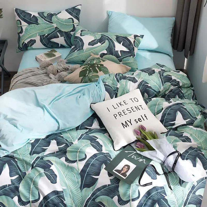 Casal Colcha Y Conjuntos Edredon Matrimonio Cobertor Nordico Ropa De Cama постельное белье хлопок простыня и