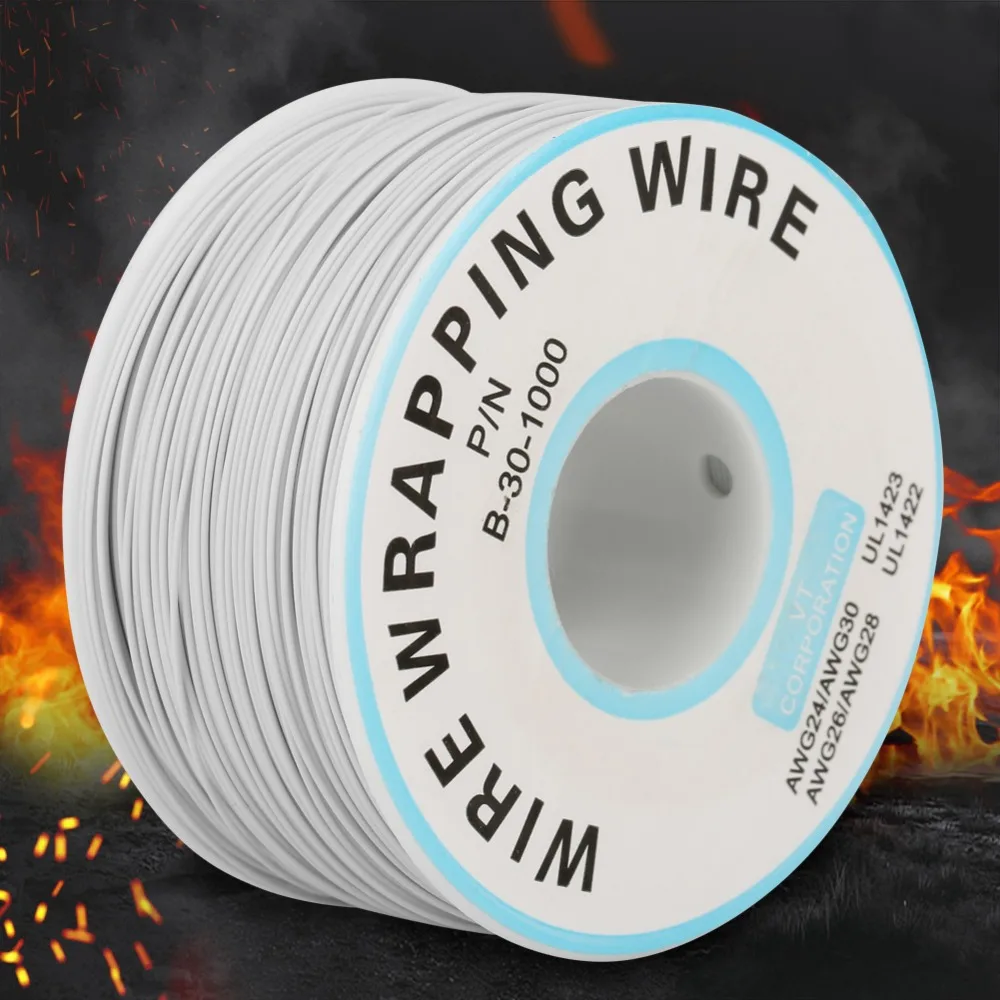 1 рулон провода оберточная Одиночная медная проволочная нить 30AWG кабель 0 25 мм