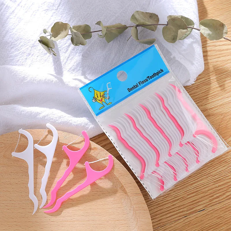 Rakado 25 шт. зубная нить Flosser выбирает зубы Зубочистки чистка зубов оральный пищевой