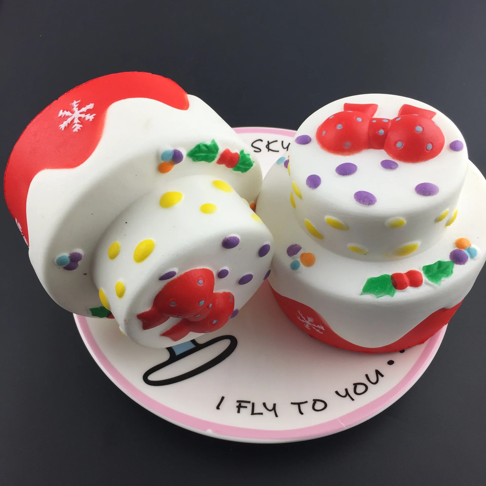 3pcs Simulation PU Cake Model Kawaii Slow Rising Soft Mini 2 Layer Fake Birthday Creative Kids Gift Toy Children Toys | Игрушки и хобби