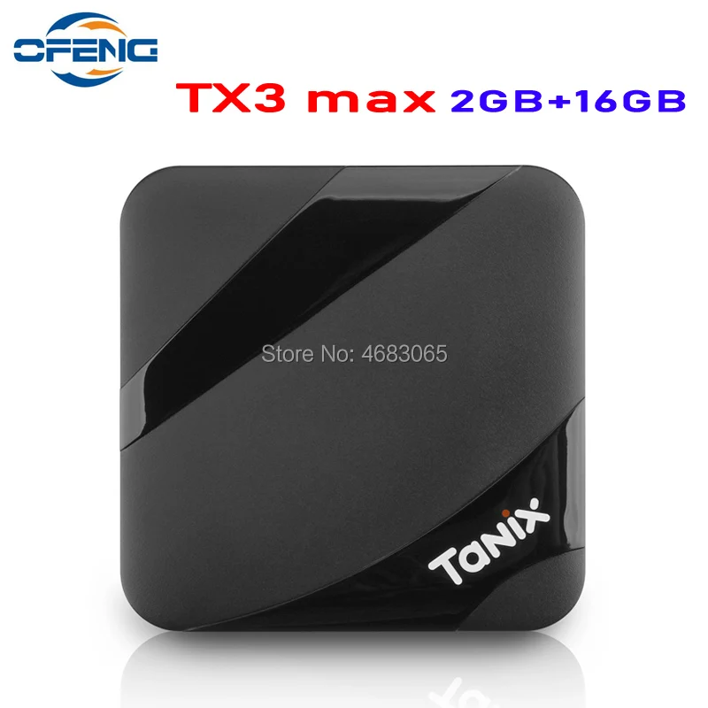 

ТВ-приставка Tanix TX3 MAX, Android 7,1, 2 Гб ОЗУ 16 Гб ПЗУ, BT4.1 Amlogic S905W, четырехъядерный, H.265 4K 2,4 ГГц, Wi-Fi, ТВ-плеер