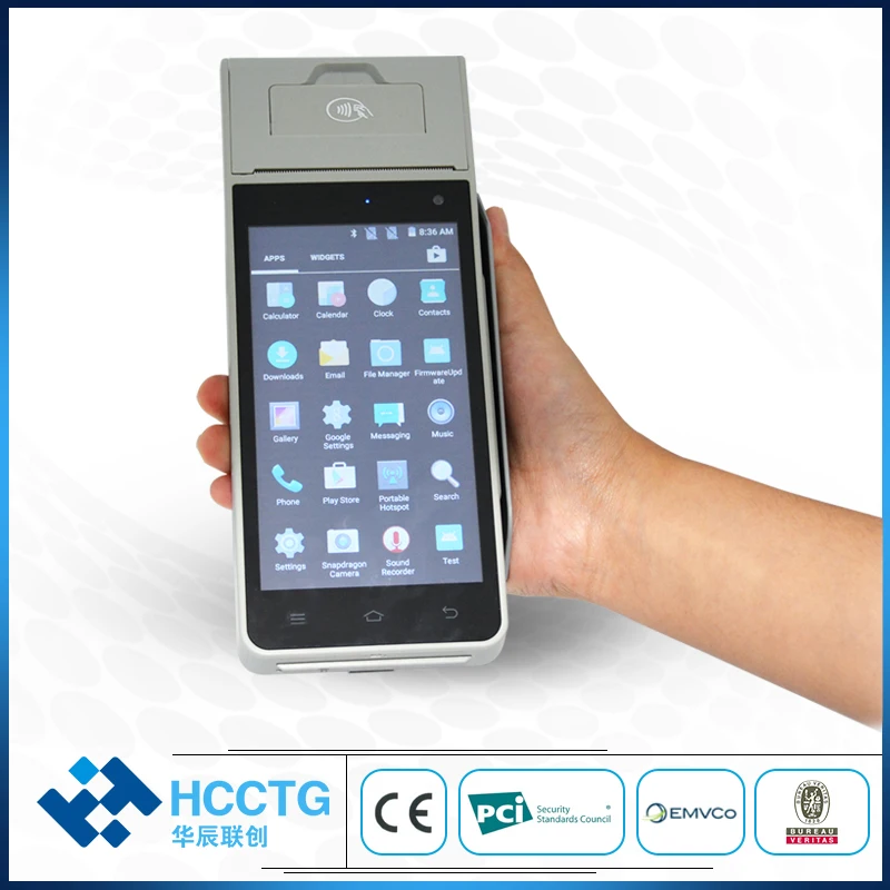 EMV Сертифицированный сенсорный экран Android pos-терминал с sim-картой HCC-Z90