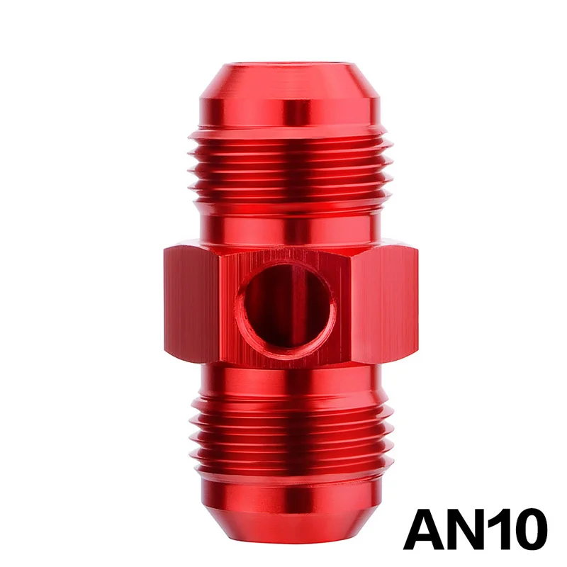 SPEEDWOW 1/8 "NPT порт прямой Алюминиевый Манометр адаптер фитинг AN4/6/8/10/12/16 папа