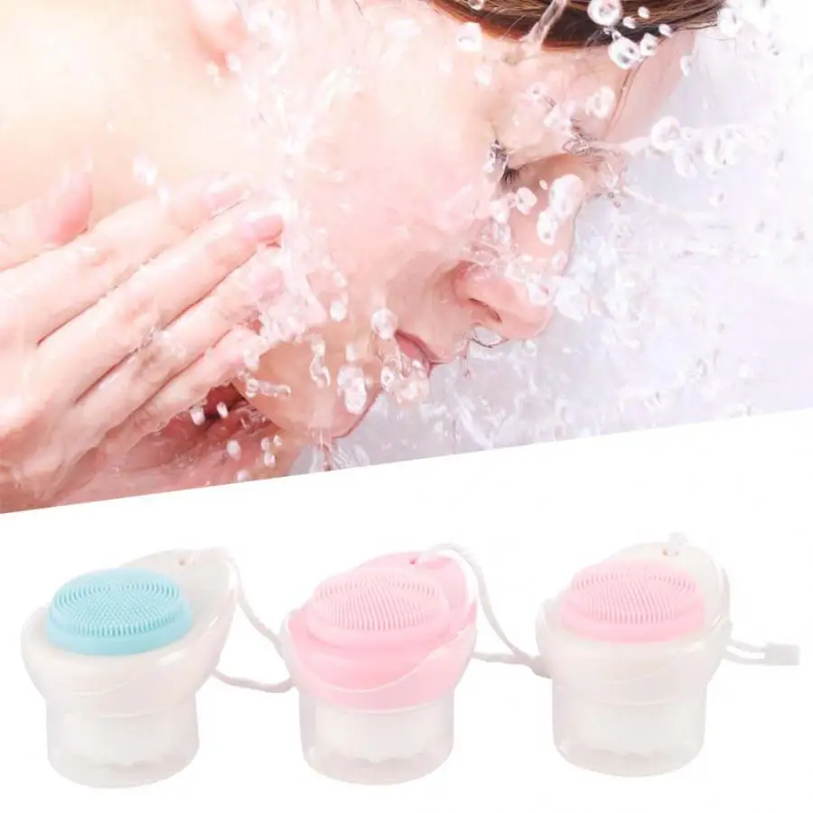 Светодиодная маска для лица портативная силиконовая щетка очищения 3D