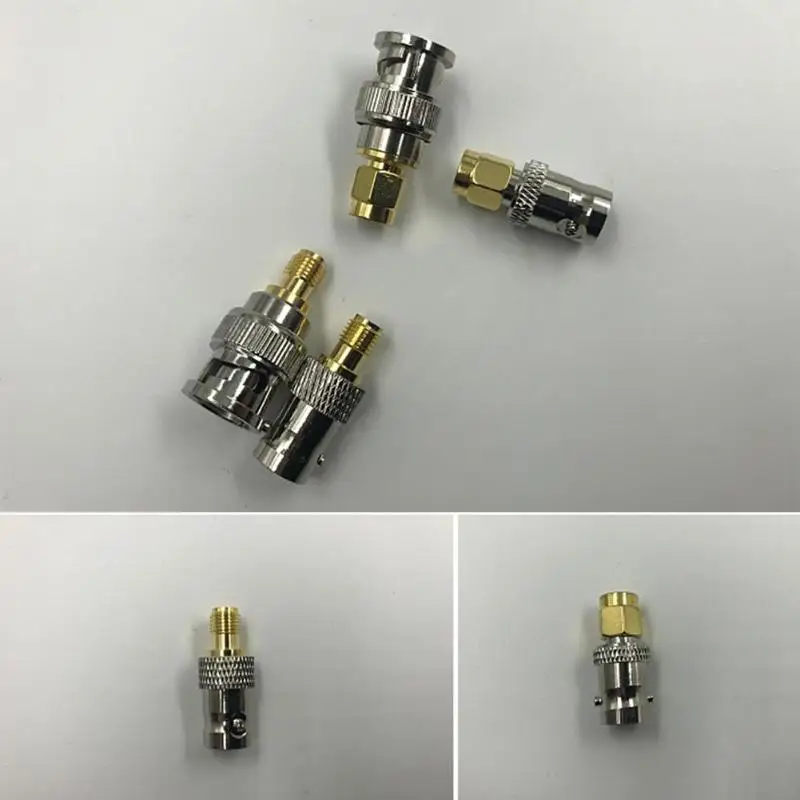 4 шт. BNC Female to SMA Male To коннекторы Тип RF коннектор адаптер Набор тестовых