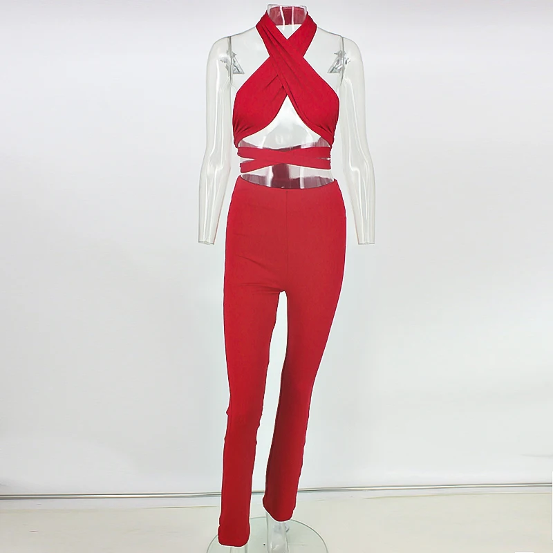 DRESSMECB сексуальный комплект из двух предметов укороченные топы и байкерские брюки