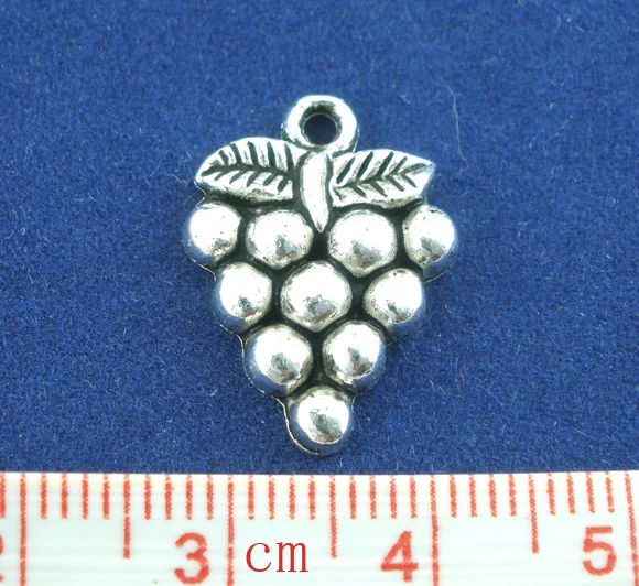 Милые 30 шт Серебряные Подвески для винограда 19x14 мм (B02046)|pendant angel|pendant camerapendant claw |