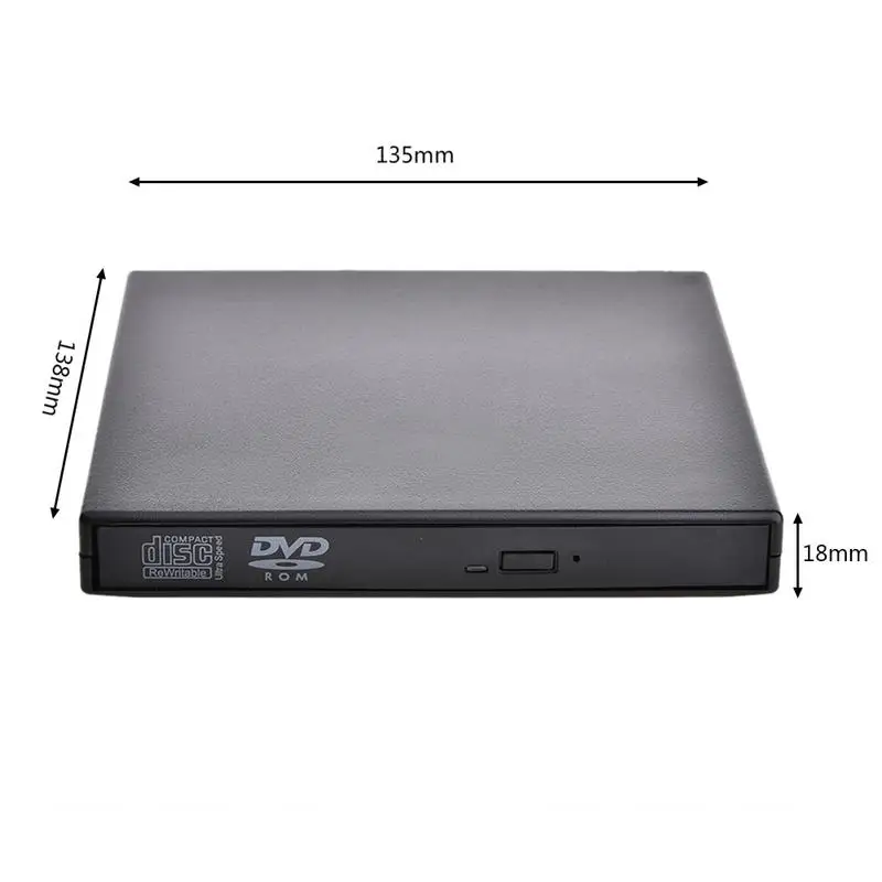 Портативный внешний сверхскоростной cd-rom Автомобильный CD/DVD плеер диск Поддержка