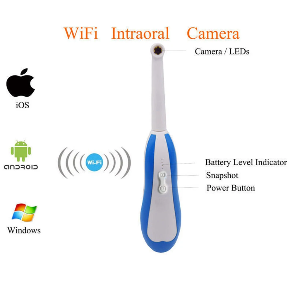 Oral Wifi Intraoral Камера Эндоскоп HD беспроводной со светодиодной подсветкой для iPhone PC |