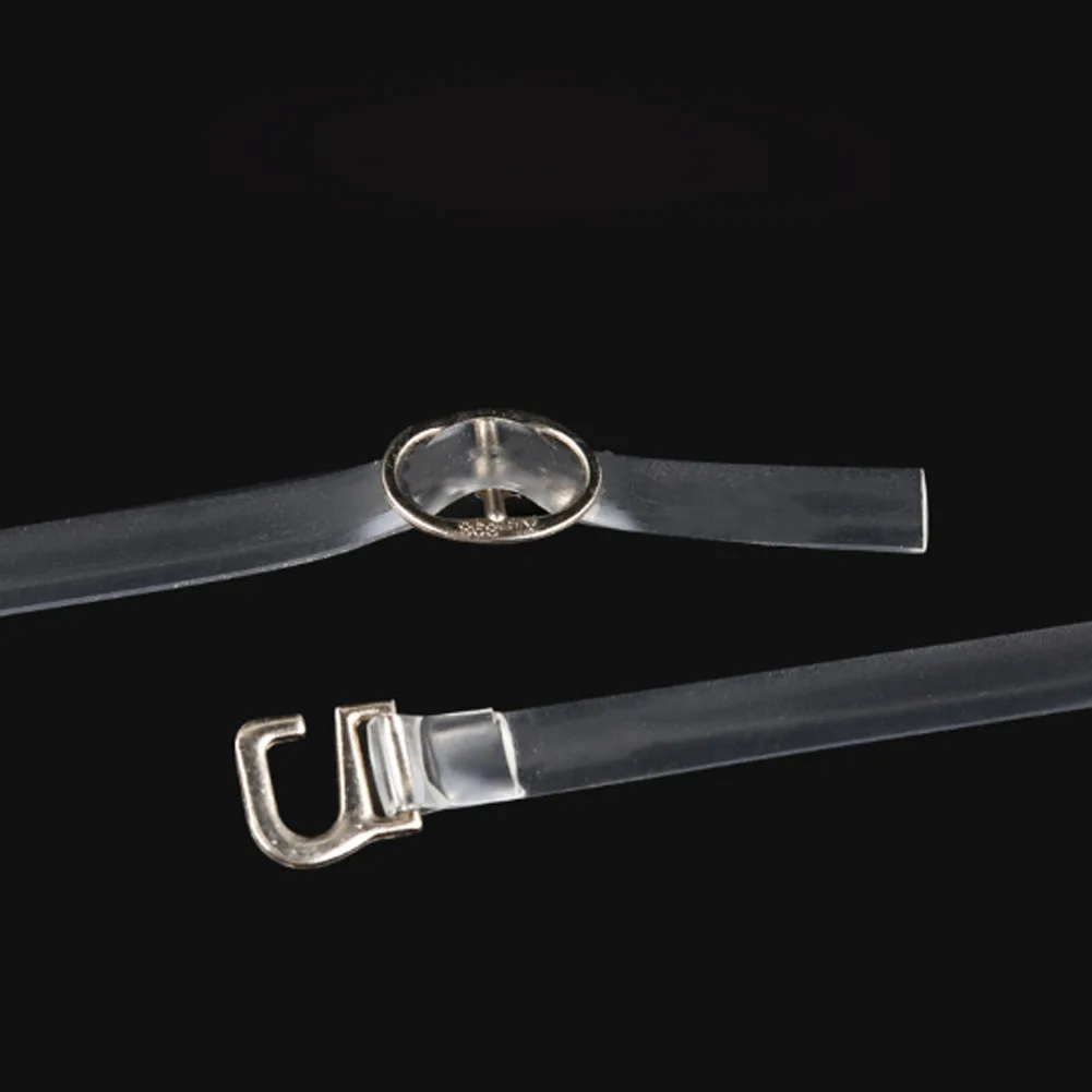 Женские прозрачные невидимые туфли на высоком каблуке 2 шт. ремешок щиколотке из