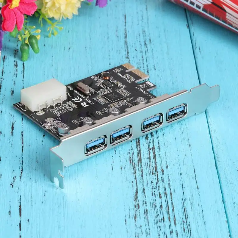 4 порта PCI E к USB3.0 компьютерная карта расширения совместимый ExpresX1 X4/X8/X16 Порт для