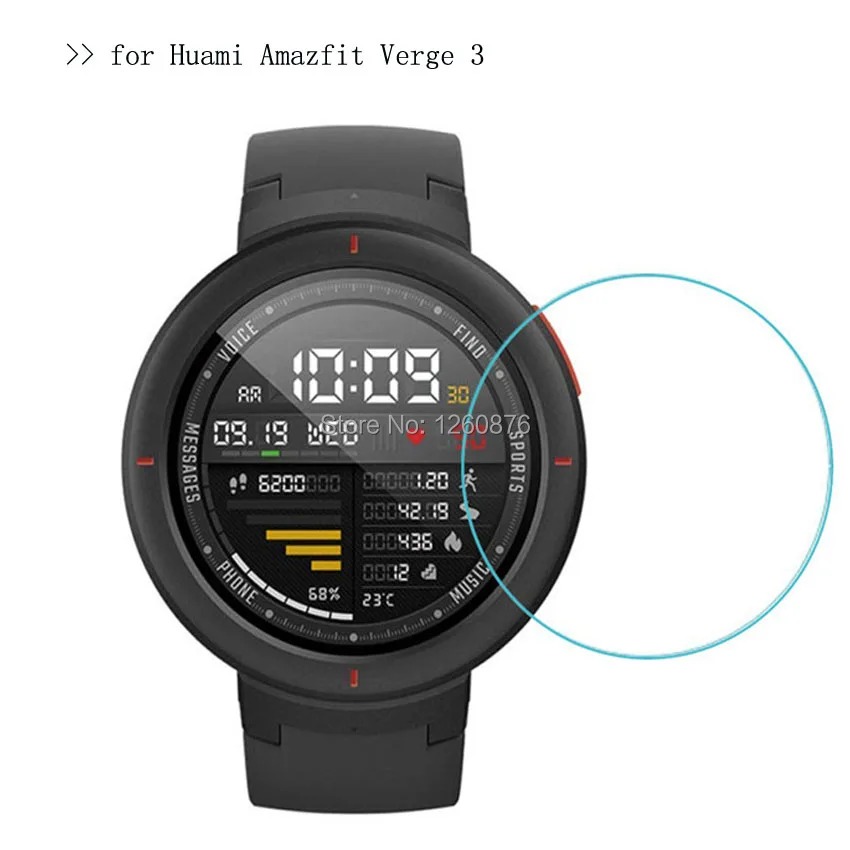 Закаленное стекло для смарт часов Amazfit Verge 3 Premium Защитная пленка экрана Xiaomi Huami