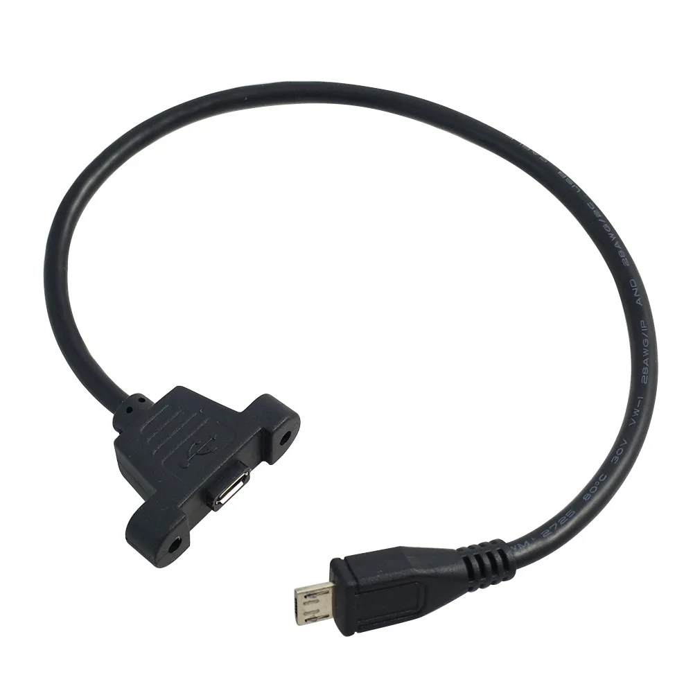 Кабель для передачи данных USB 2 0 Mini 5 Pin Male to Female с креплением на панель|Кабели