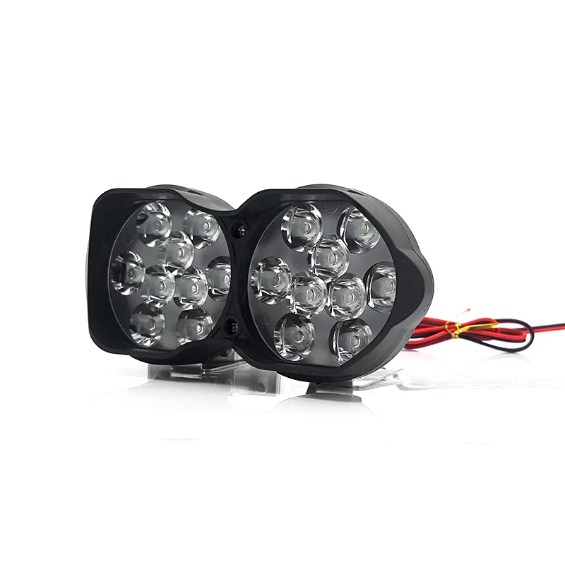 Мотоциклы Светодиодные фары лампы мотоцикл скутеры Противотуманные Белый