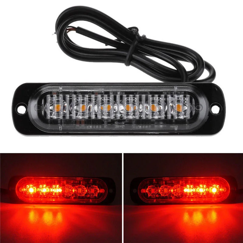 DC 12 ~ 24 V красный светодиодный автомобильный предупредительный маячок аварийная