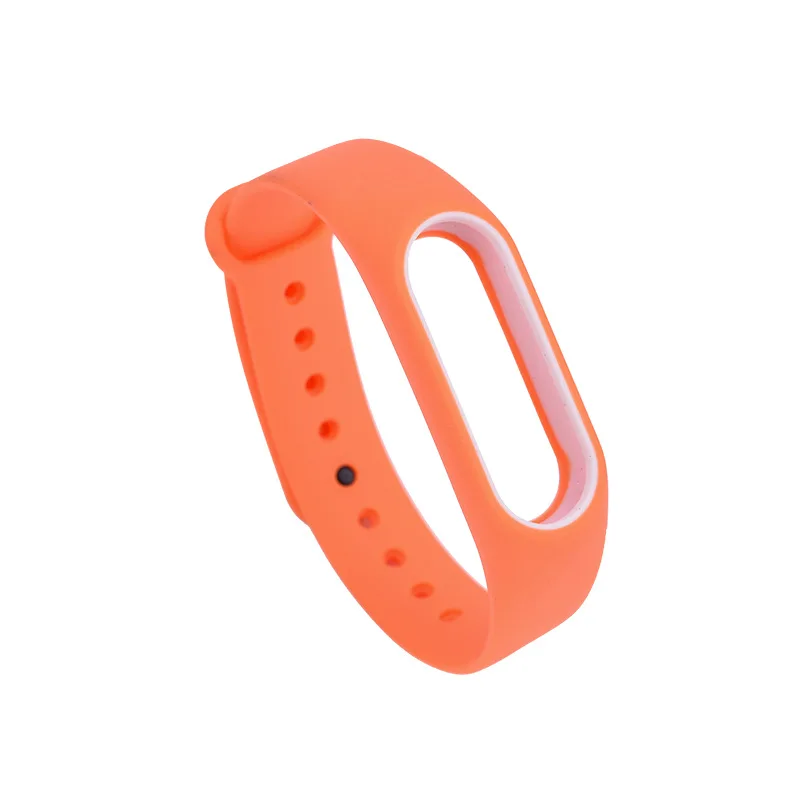 Двухцветные аксессуары для Mi Band 2 сменный силиконовый ремешок на запястье умного