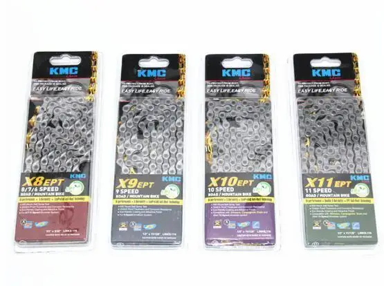 Цепь KMC Silver двойная с защитой от ржавчины 116 скоростей X8 /x9 /x10 /x11 /ept|Велосипедная