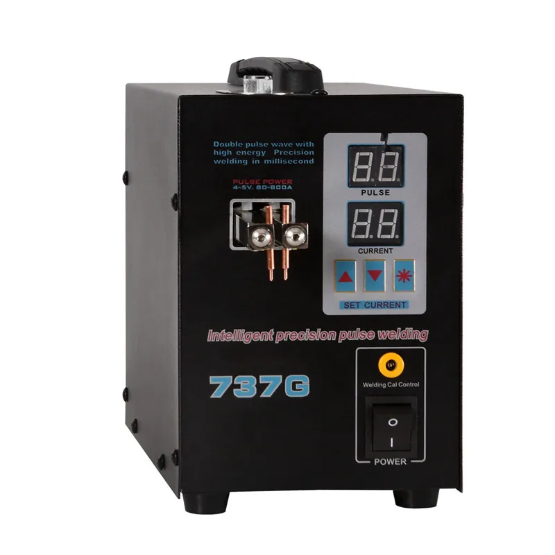 

737G 220V Battery Spot Welding Hand Held Welding Machine with Pulse & Current Display Welding Current 50A-800A Durable