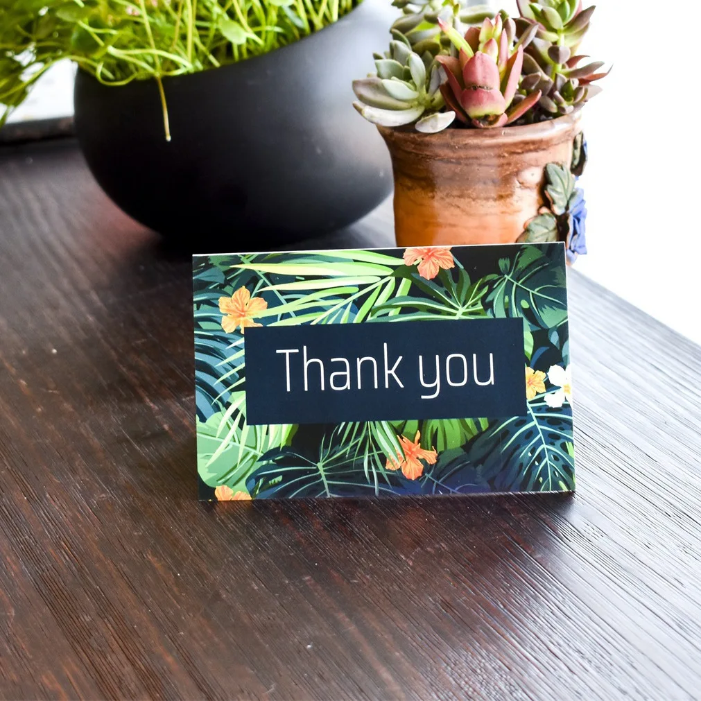 48pcs/set Beautiful Thank You Cards with Envelope DIY Thanksgiving Greeting Gift Card | Дом и сад