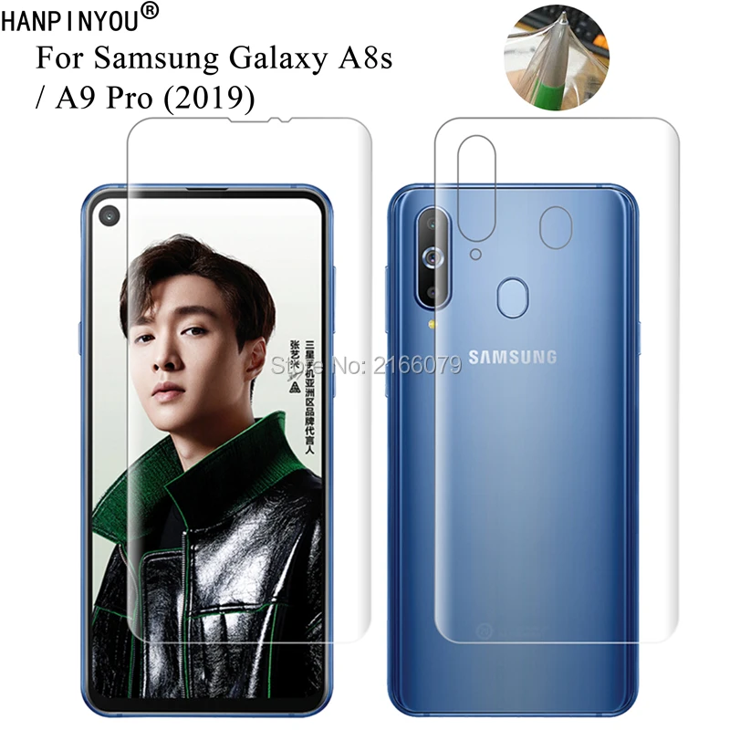 Мягкая защитная пленка из ТПУ с полным покрытием для Samsung Galaxy A9 Pro (2019)/A8s