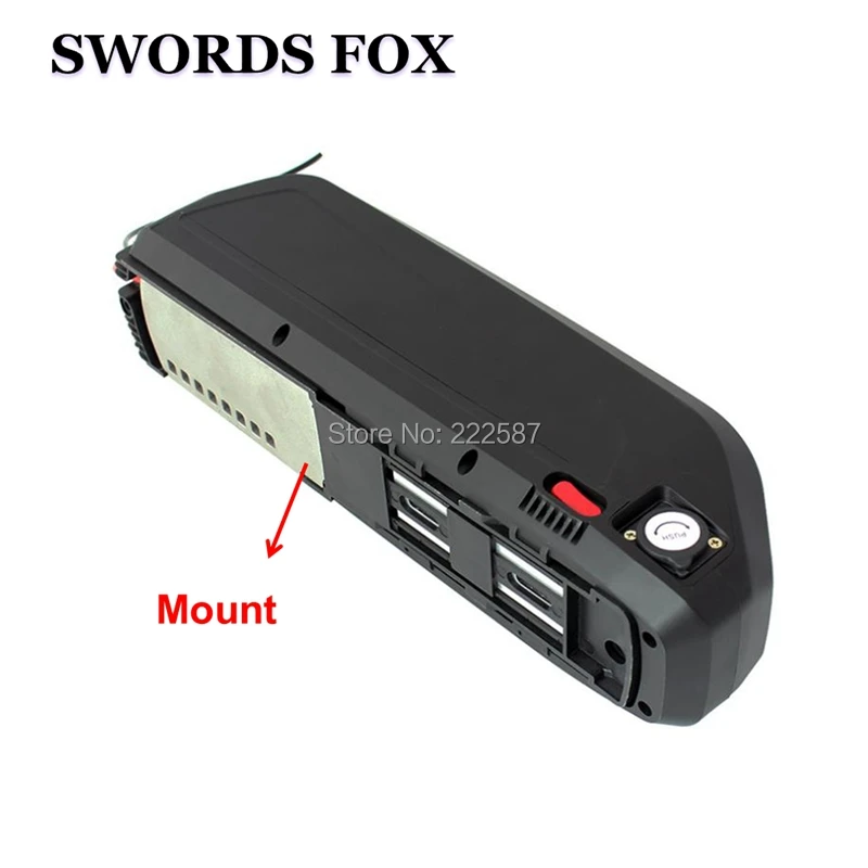 

Зарядное устройство SWORDS FOX, литий-ионный аккумулятор для электровелосипеда Samsung Panasonic, 48 В, 16 А/ч, 17 а/ч, 18 А/ч, 3 А, 1000 Вт, 30 А, BMS, Hailong