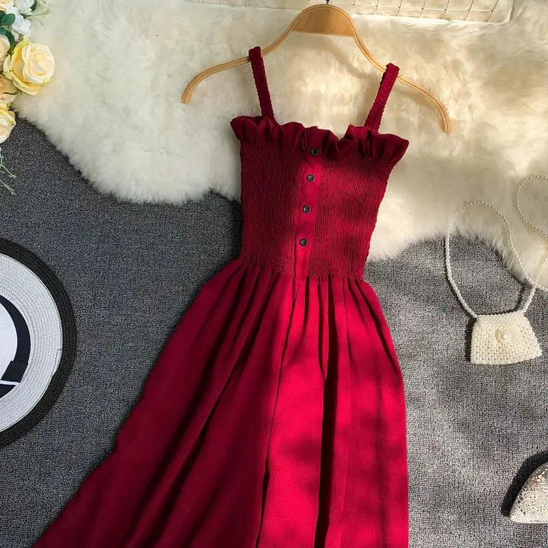 2019 новые модные женские комбинезоны летние деревянные уши Холтер талия тонкие