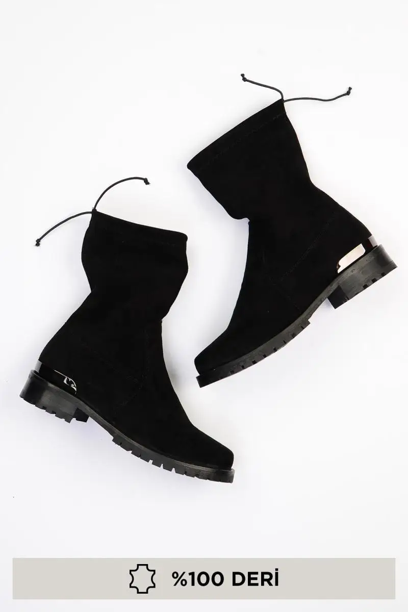 Bambi Genuine Leather Black Women 'S Boots G0429990202 |
