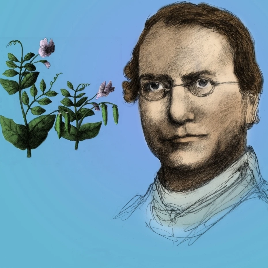 Грегор Мендель отец генетики плакат печать Spencer SuttonScience Source (36x24)|Таблички и знаки|