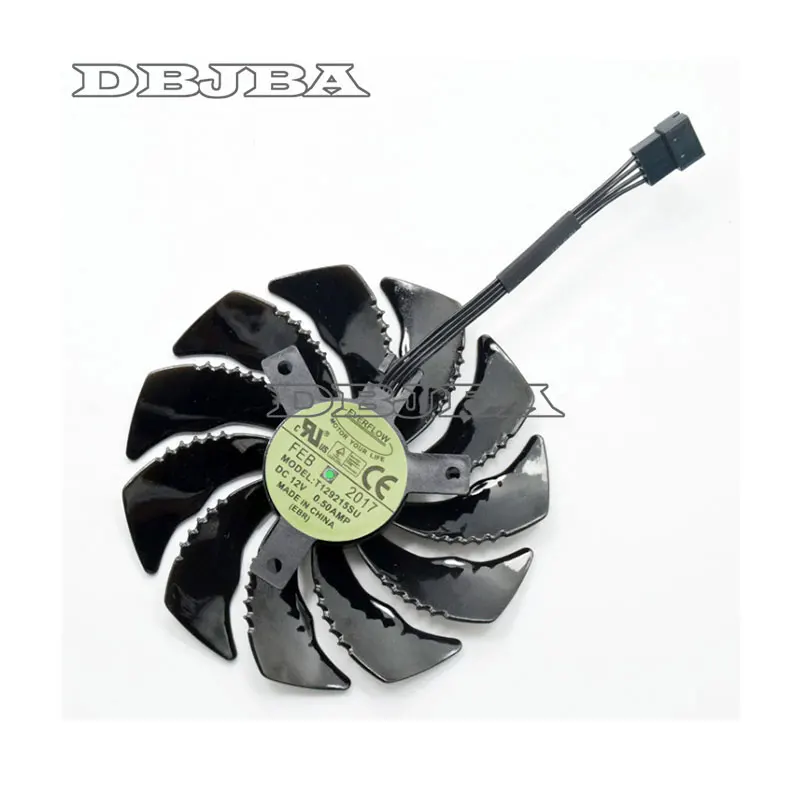 88 мм T129215SU Вентилятор Охлаждения видеокарты для Gigabyte GeForce GTX 1050 Ti RX 480 470 570 580 1060 G1