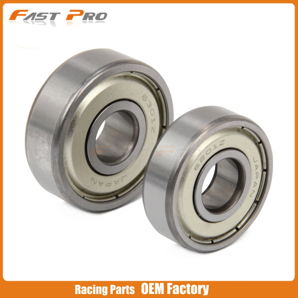Motorcycle 2pcs Front Hub Steering Roller Bearings For KLX140 KX65 KX80 KX85 KX100 RM100 KX RM 65 80 85 100 1998 1999 2000-2015 |