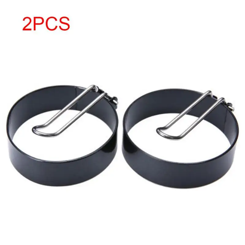 Антипригарная форма для жарки яиц из нержавеющей стали 2 шт. с ручкой круглые