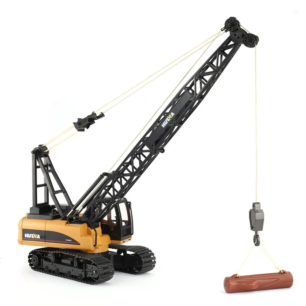 Huina 1572 15ch Rc Сплава Кран 1/14 2 4 ГГц инженерные подвижные решетчатой стрелы крюк