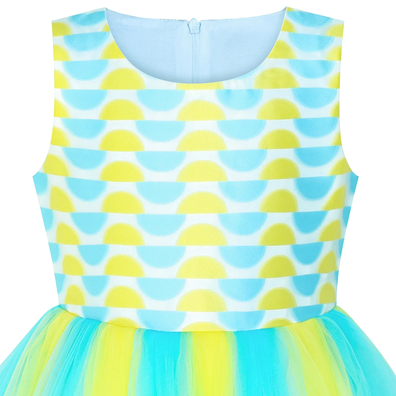 Sunny Fashion платья для девочек Цветовая контрастность Розовый Радуга единорог