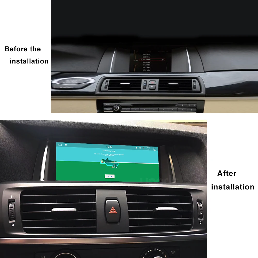 Ugode Android Автомобильная Мультимедийная система стерео плеер для BMW 5 серии F10 F11 NBT CIC