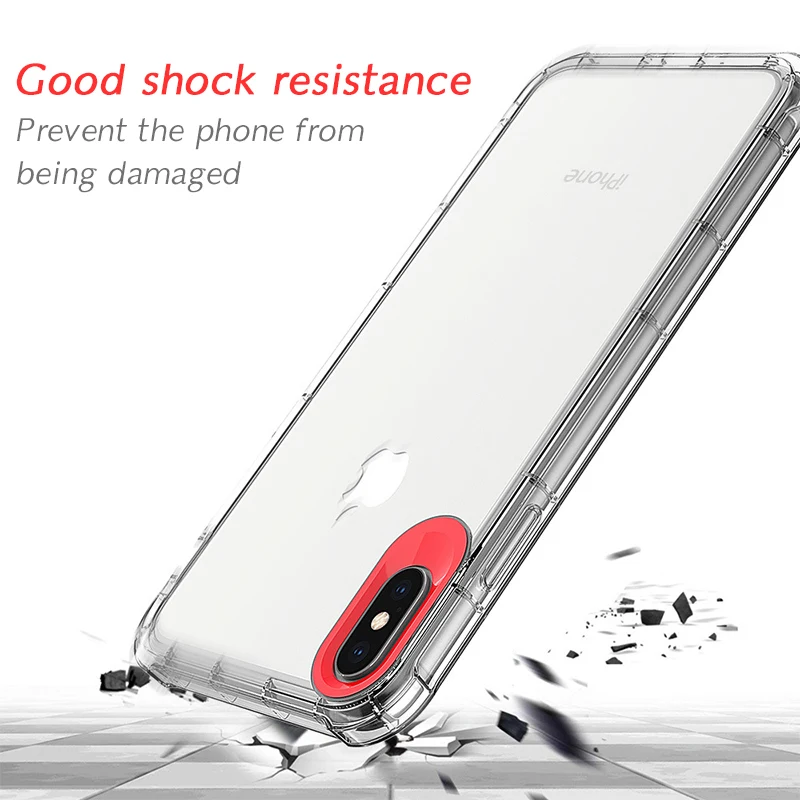 Прозрачный чехол для Samsung Galaxy S8 S9 Plus Note8 9 мягкий прозрачный из ТПУ iPhone X 7 6 6S 8 Xr Xs Max