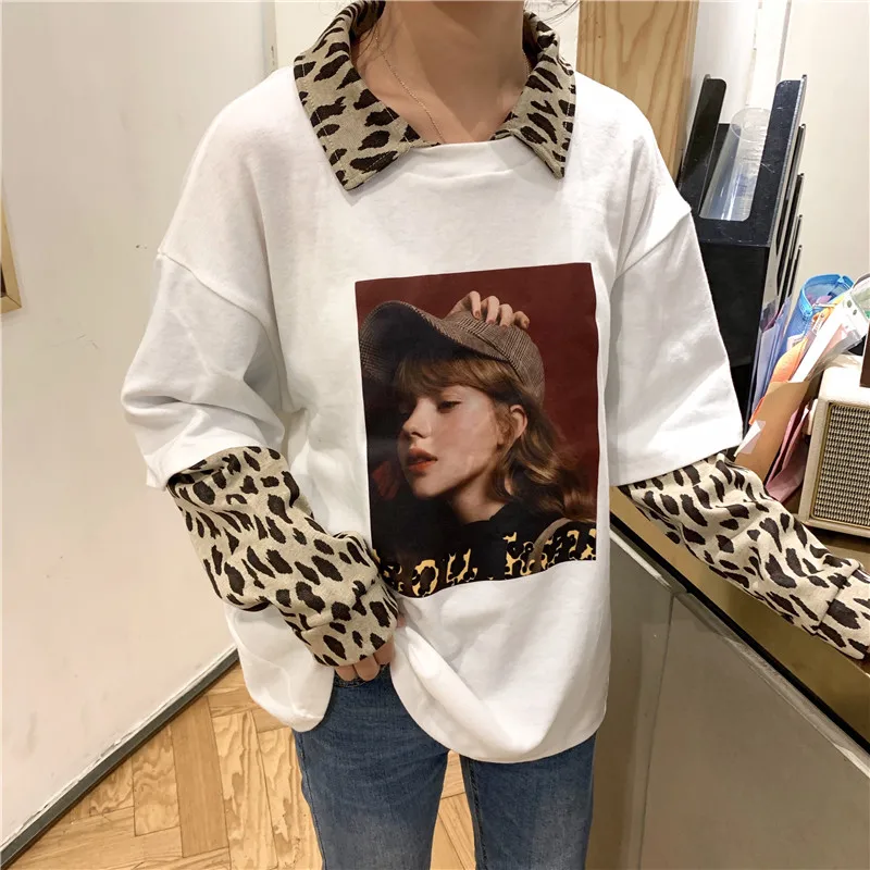 Футболки женские 2019 модная Корейская одежда свободные плюс размер эстетические